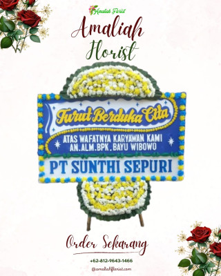 Papan Bunga Duka di Cisata